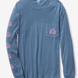 vs pink long sleeve tee